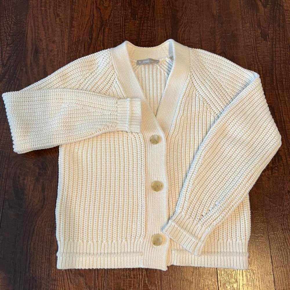 Everlane Textured Cotton Cardigan